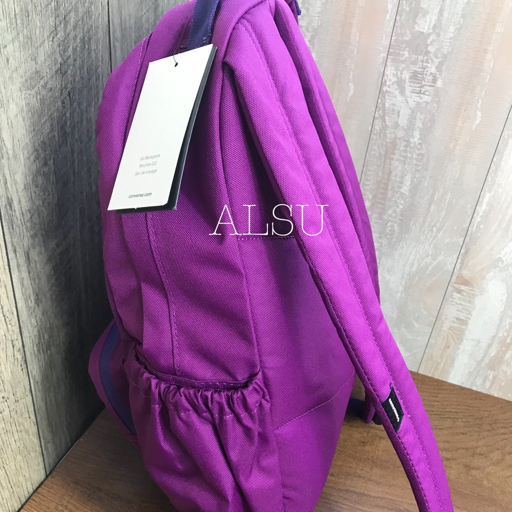 Converse Go Backpack Pure Tea Magenta AUTHENTIC - Picture 4 of 8